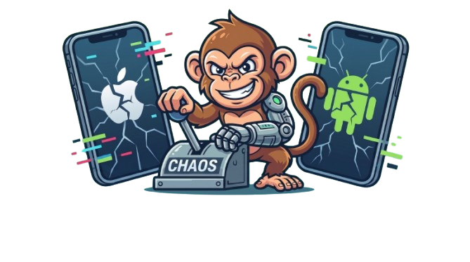Cyborg monkey breaking phones